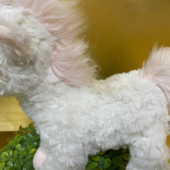 UNICORN PINK & WHITE SUPER SOFT FLUFFY PLUSH MACY’S FIRST IMPRESSIONS 11” - Picture 11 of 14
